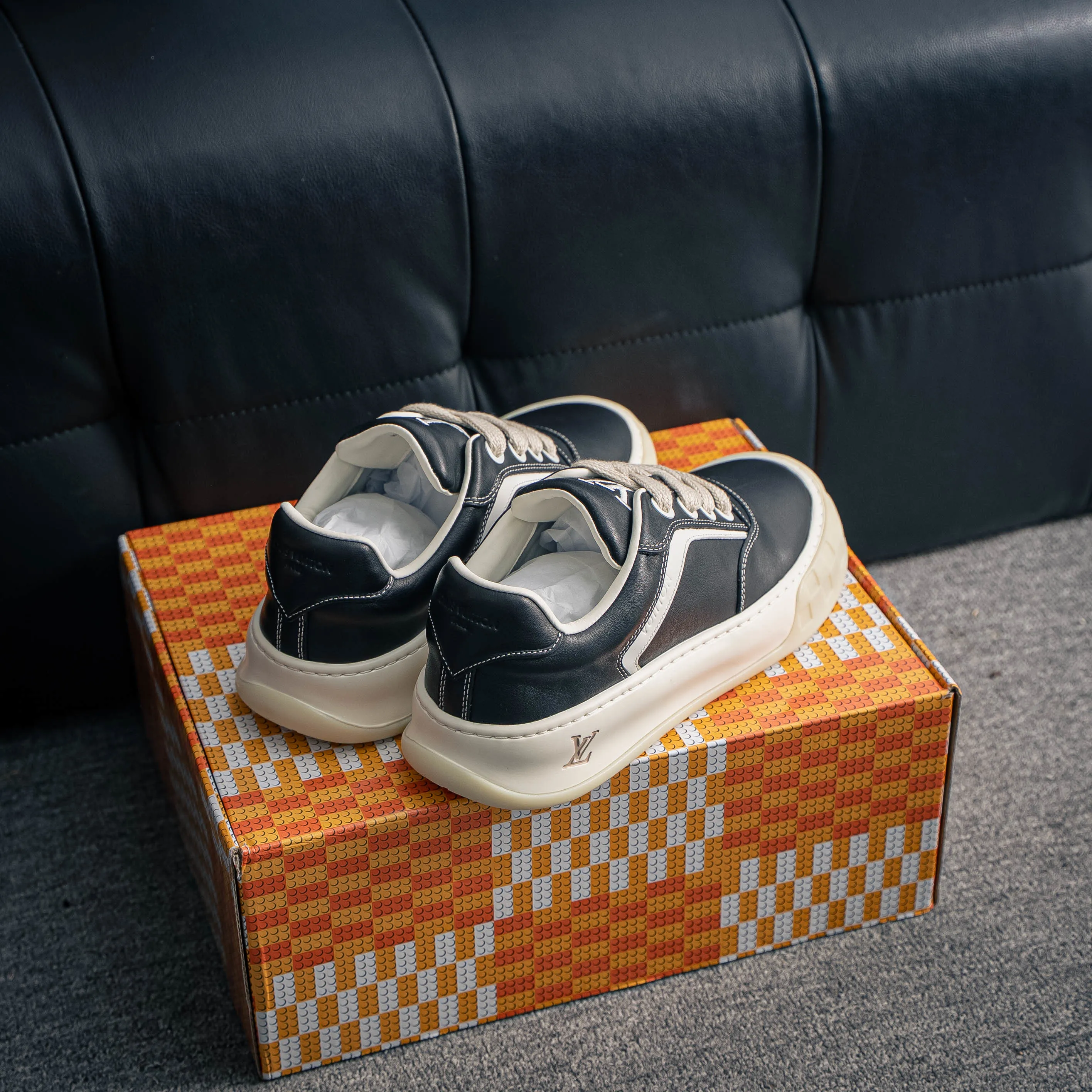 Premium -- LOUIS VUITTON Tilted Series｜2026 LV Tilted Low Sneakers Series Low-Top Retro Skate Shoes Men Shoes｜